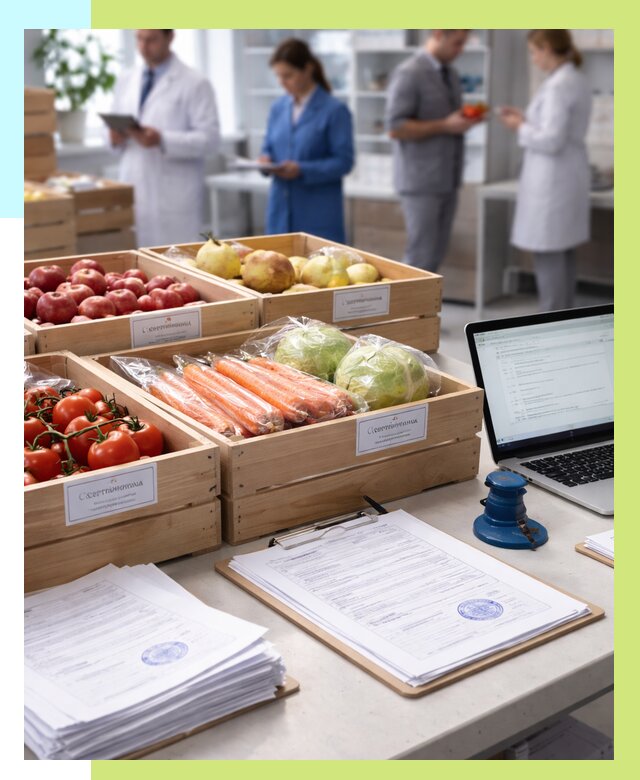 Сертификация овощей и фруктов в Дзержинске от 8642 р. | Алешин-Дзр
