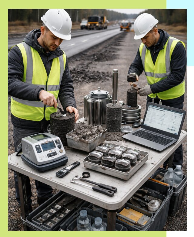 Сертификация асфальта: испытания и подтверждение в Дзержинске