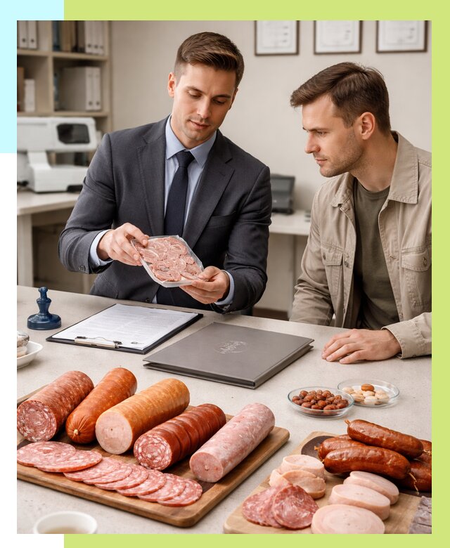 Сертификация колбасных изделий в Дзержинске от 7625 р. | Алешин-Дзр