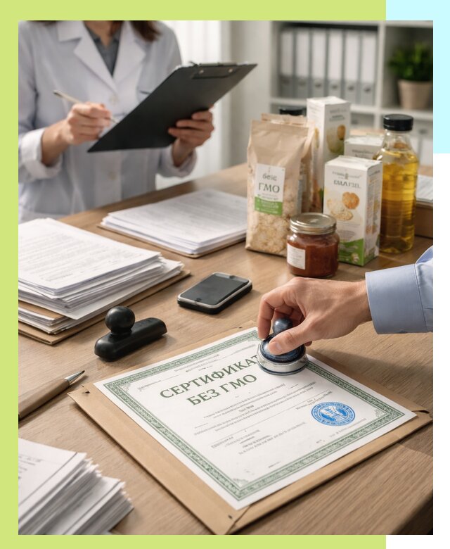 Получение сертификата Без ГМО для продукции в Дзержинске